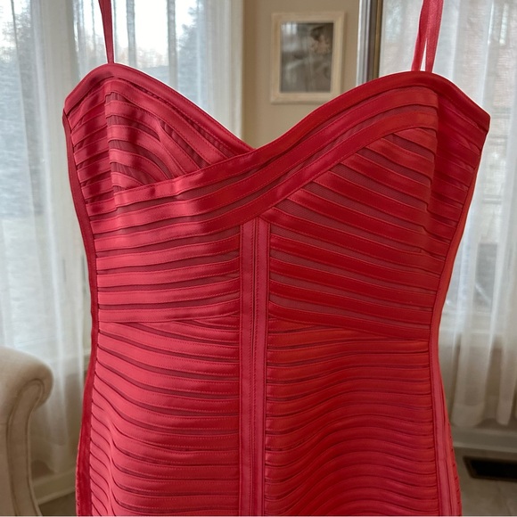 BRAND NEW CORAL REEF BCBG LILLIE BODYCON STRAPLESS DRESS - Picture 7 of 13